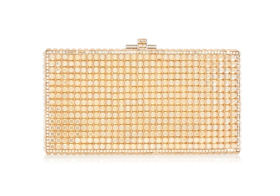 Handbags Judith Leiber | Sleek Rectangle Champagne