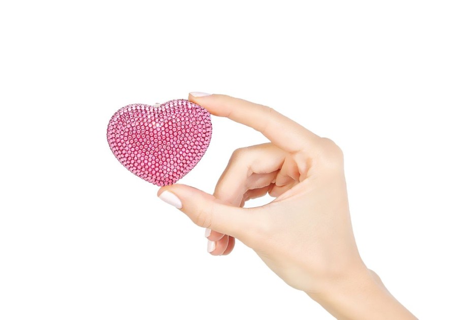 Accessories Judith Leiber | Mini Heart Pink