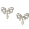 Accessories Judith Leiber | Bow Pearl Drop Earrings