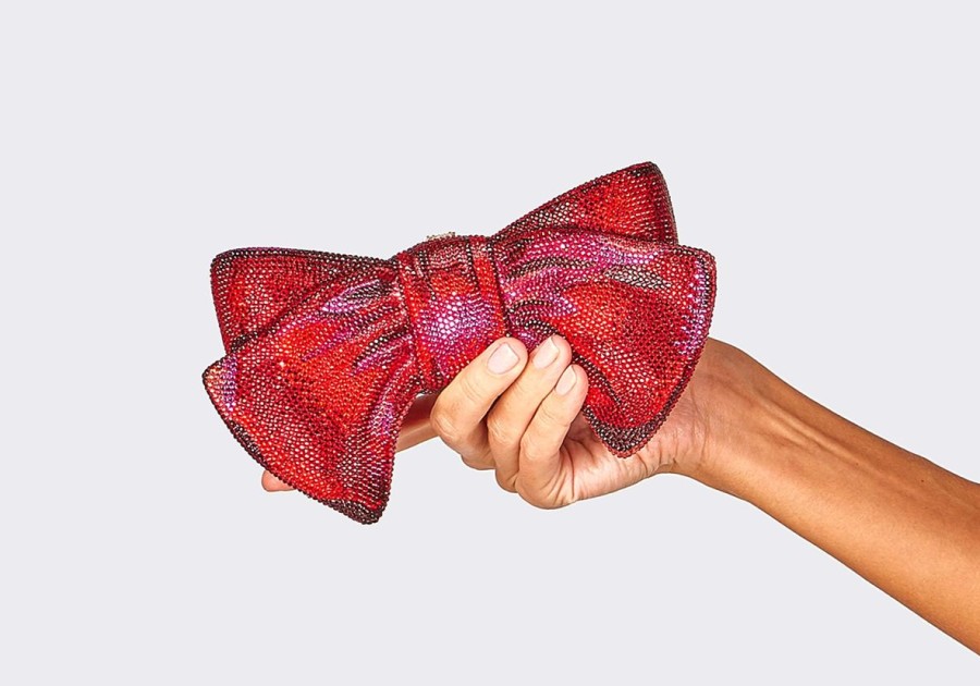 Handbags Judith Leiber | Just For You Bow Red