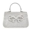 Handbags Judith Leiber | Crystal Bow Top Handle Silver