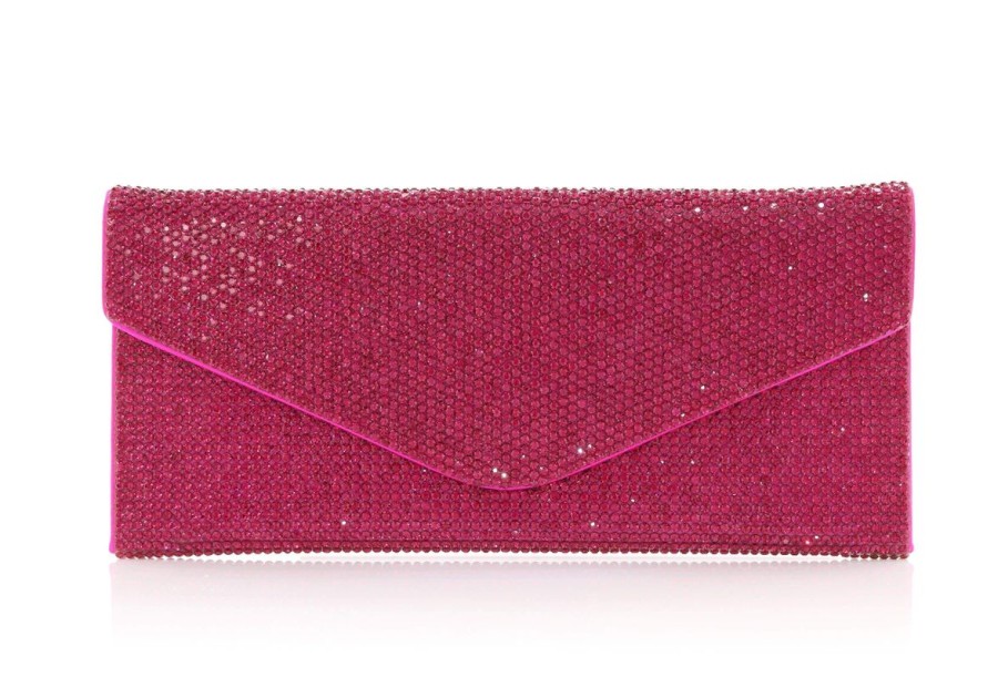 Handbags Judith Leiber | Classic Fuchsia Envelope