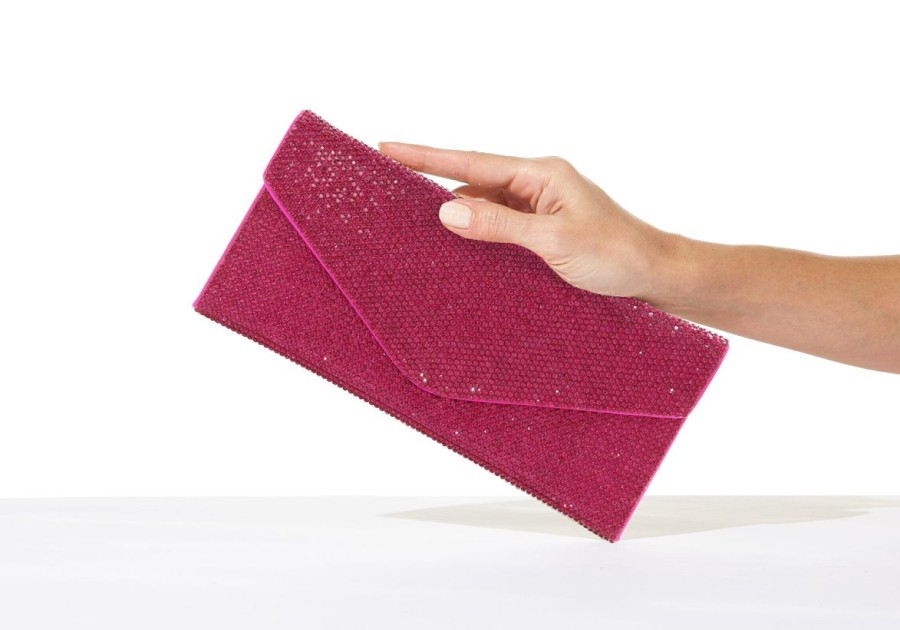 Handbags Judith Leiber | Classic Fuchsia Envelope