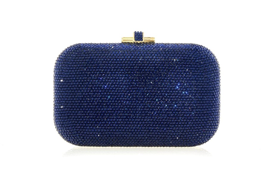 Handbags Judith Leiber | Classic Navy Slide Lock