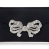 Handbags Judith Leiber | Satin Bow Envelope Black