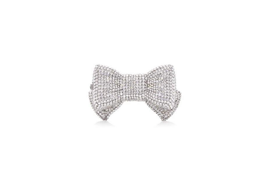 Accessories Judith Leiber | Bow Pillbox Silver