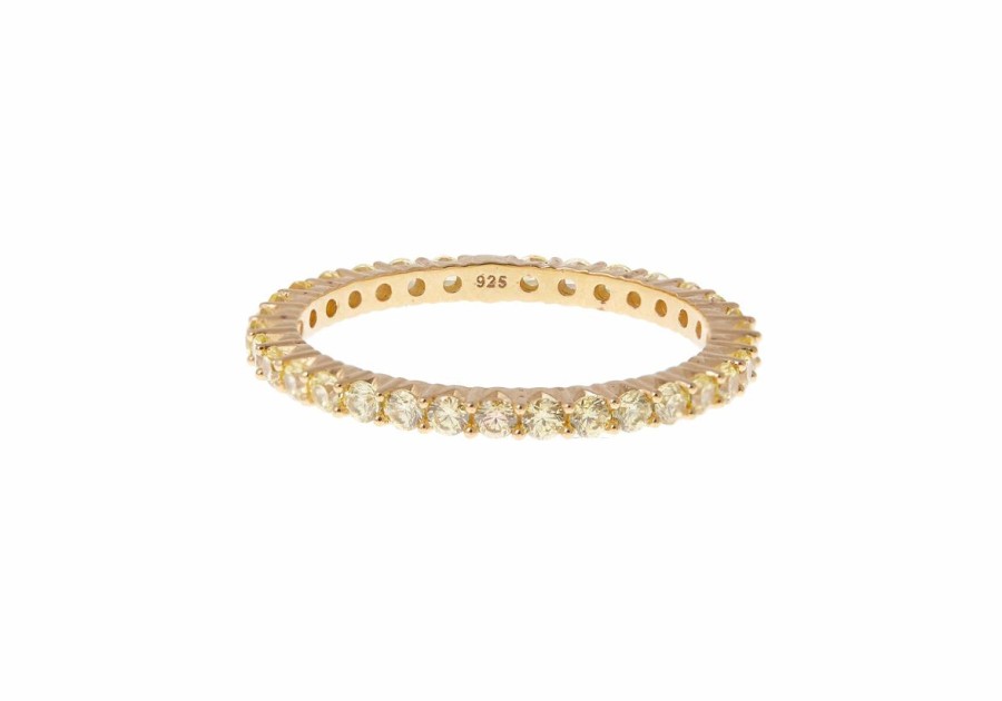 Accessories Judith Leiber | Micropave Eternity Ring Yellow