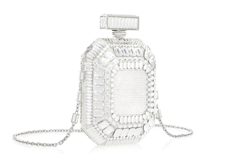 Handbags Judith Leiber | Perfume Bottle Clutch Crystal Blanc