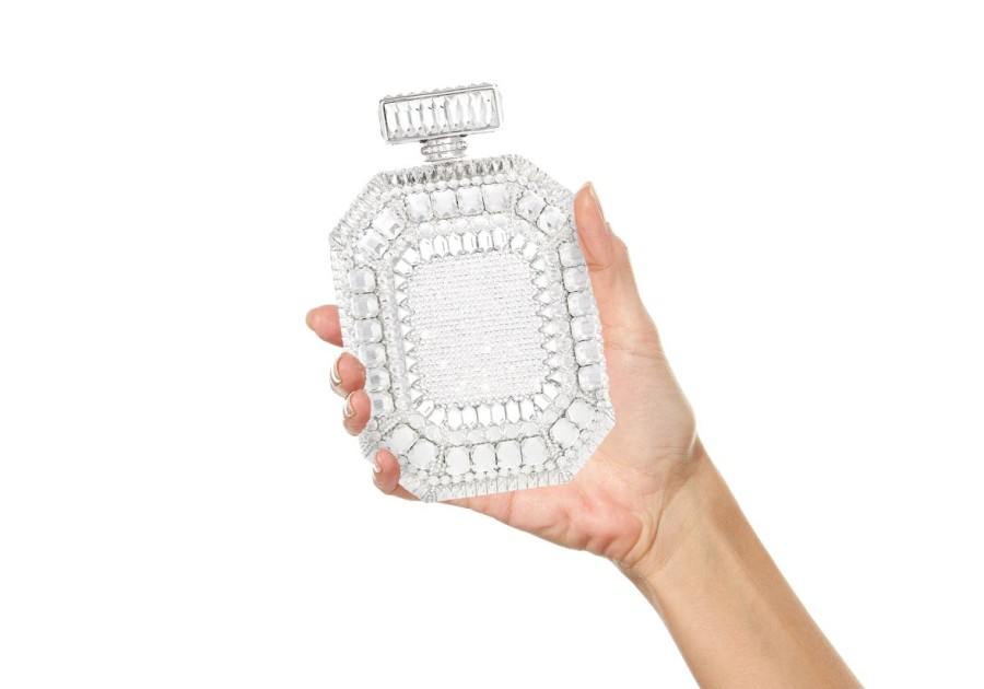 Handbags Judith Leiber | Perfume Bottle Clutch Crystal Blanc