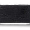 Handbags Judith Leiber | Crocodile Flat Envelope Black