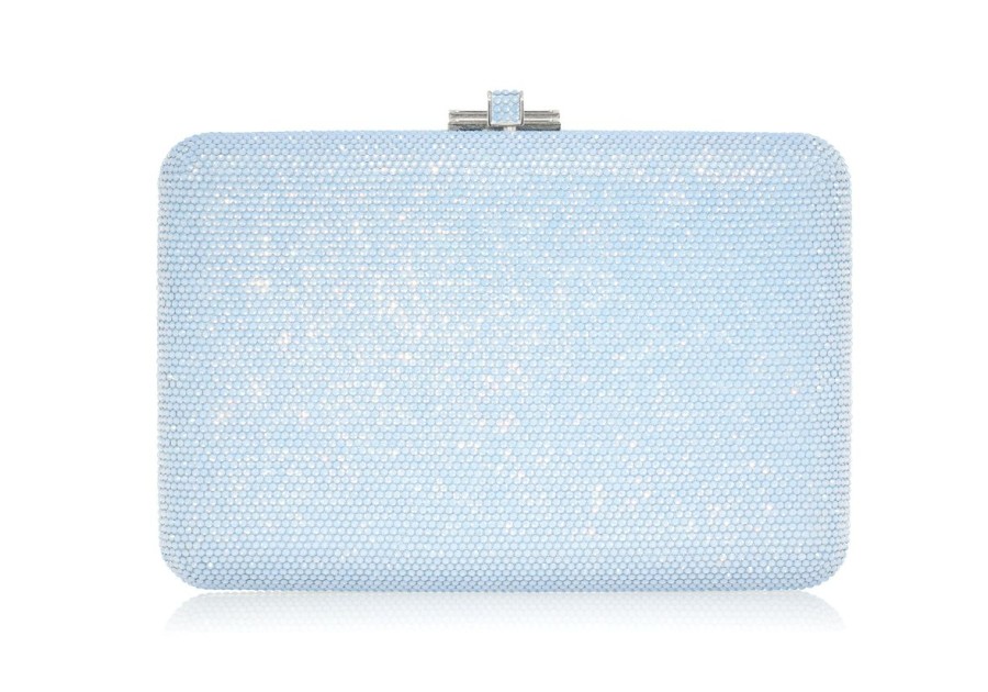 Handbags Judith Leiber | Classic Slim Slide Blue Opal