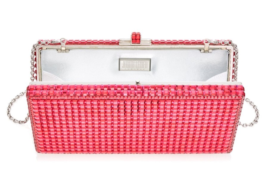 Handbags Judith Leiber | Sleek Rectangle Red