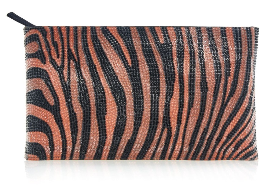 Handbags Judith Leiber | Tiger Zip Pouch