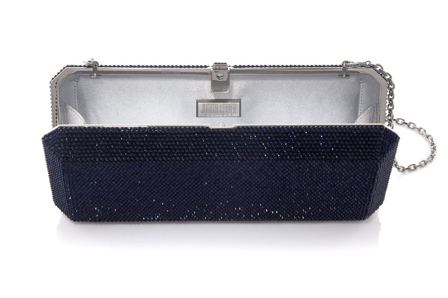 Handbags Judith Leiber | Classic Slim Rectangle Navy