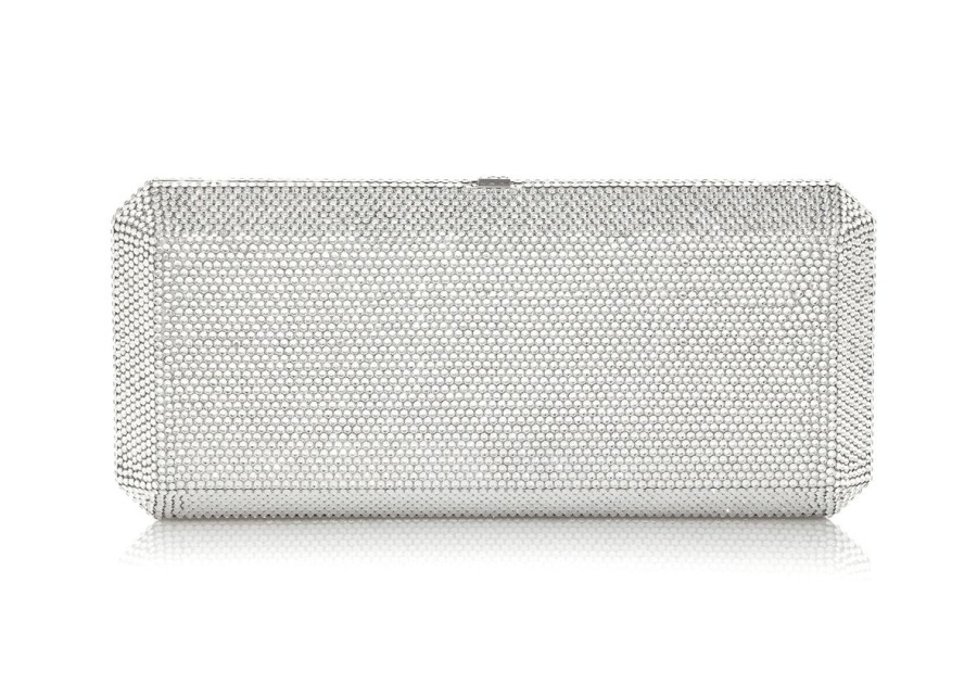 Handbags Judith Leiber | Classic Slim Rectangle Silver