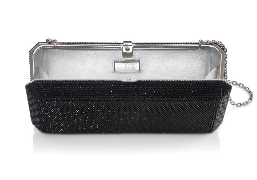 Handbags Judith Leiber | Classic Slim Rectangle Black