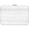 Handbags Judith Leiber | Slim Slide Pearl Lace Silver