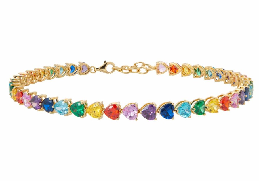 Accessories Judith Leiber | Rainbow Heart Choker Necklace