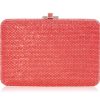 Handbags Judith Leiber | Classic Slim Slide Coral