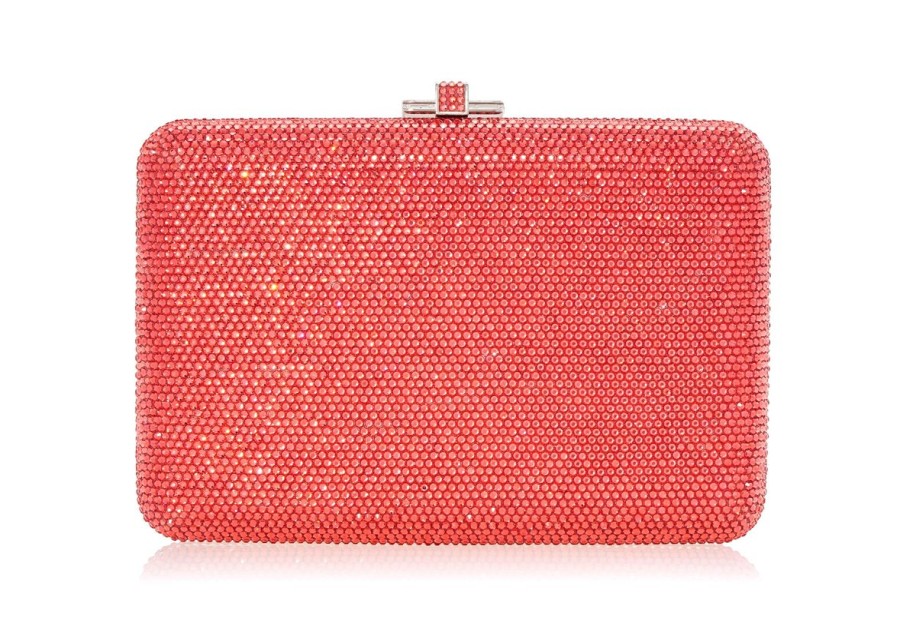 Handbags Judith Leiber | Classic Slim Slide Coral