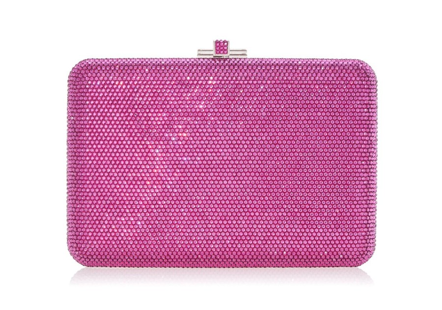 Handbags Judith Leiber | Classic Slim Slide Fuchsia