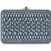 Handbags Judith Leiber | Slim Slide Pearl Lace Gray