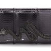 Handbags Judith Leiber | Serpent Snakeskin Clutch Gray