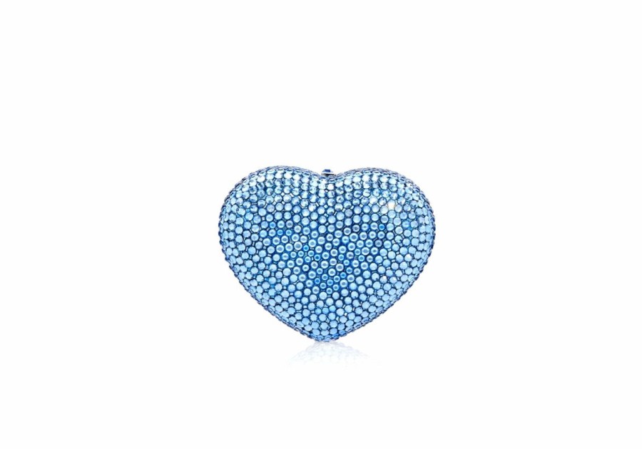 Accessories Judith Leiber | Mini Heart Light Sapphire