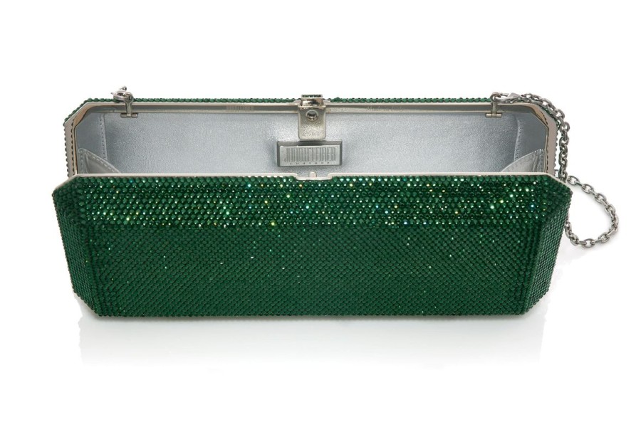 Handbags Judith Leiber | Classic Slim Rectangle Green