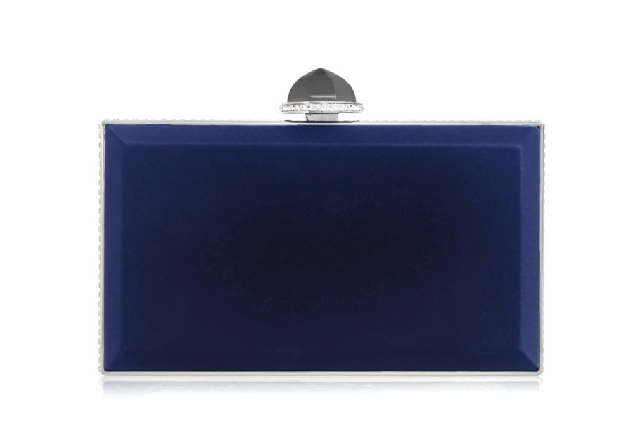 Handbags Judith Leiber | Skylar Satin Navy