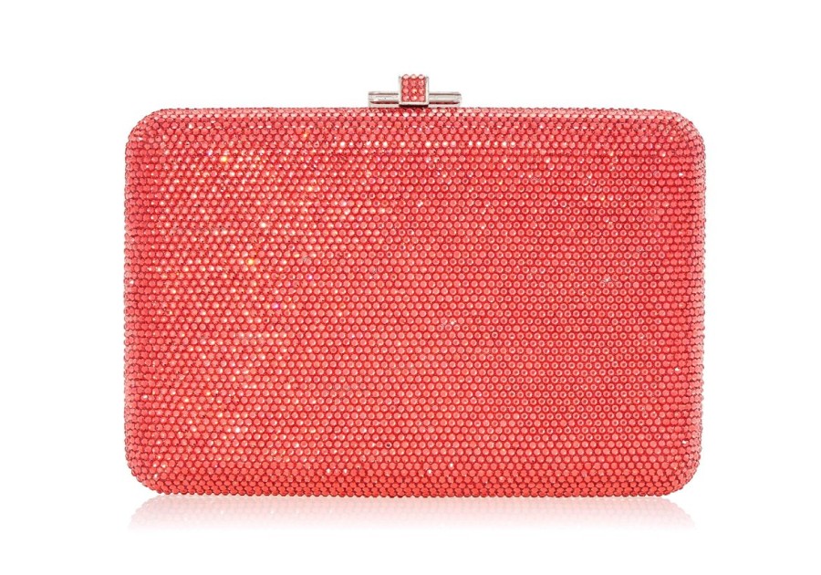 Handbags Judith Leiber | Classic Slim Slide Coral