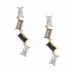 Accessories Judith Leiber | Zig Zag Rectangle Drop Earrings