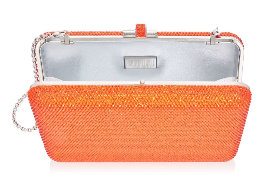 Handbags Judith Leiber | Classic Slim Slide Orange