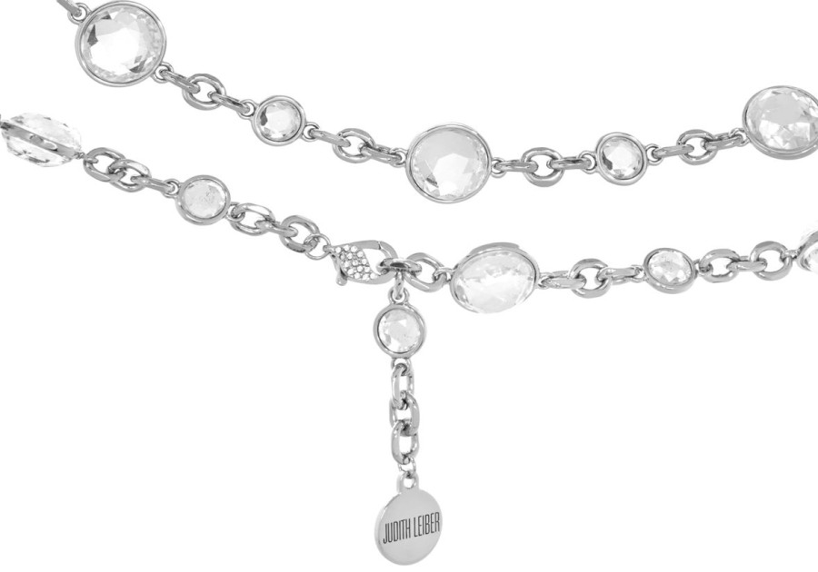 Accessories Judith Leiber | Jeweled Belt Silver