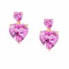 Accessories Judith Leiber | Heart Drop Earrings Pink