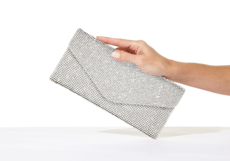 Handbags Judith Leiber | Classic Silver Envelope