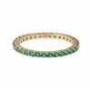 Accessories Judith Leiber | Micropave Eternity Ring Green