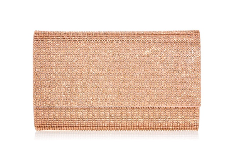 Handbags Judith Leiber | Classic Rose Gold Fizzoni