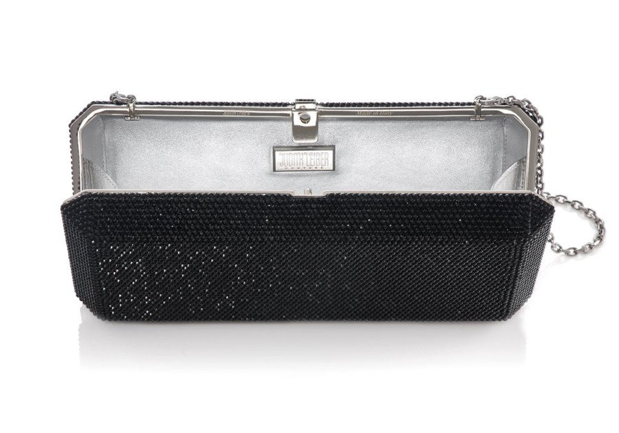 Handbags Judith Leiber | Classic Slim Rectangle Black