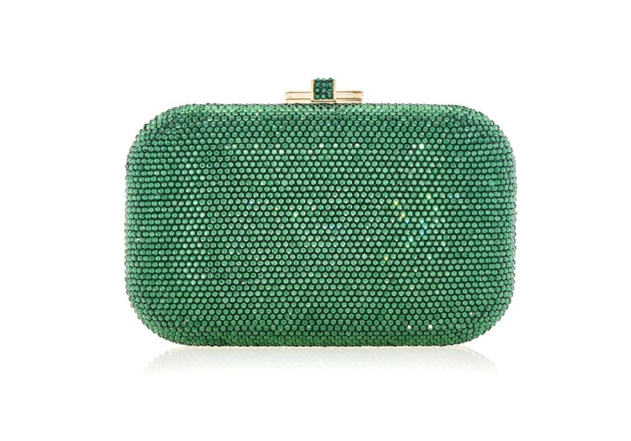 Handbags Judith Leiber | Classic Green Slide Lock