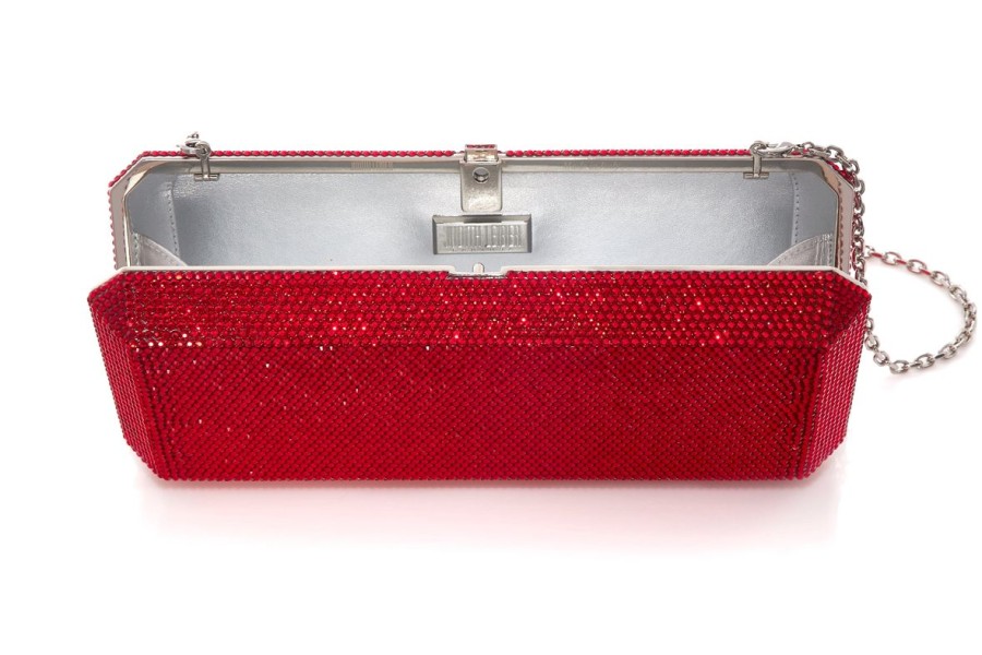 Handbags Judith Leiber | Classic Slim Rectangle Red