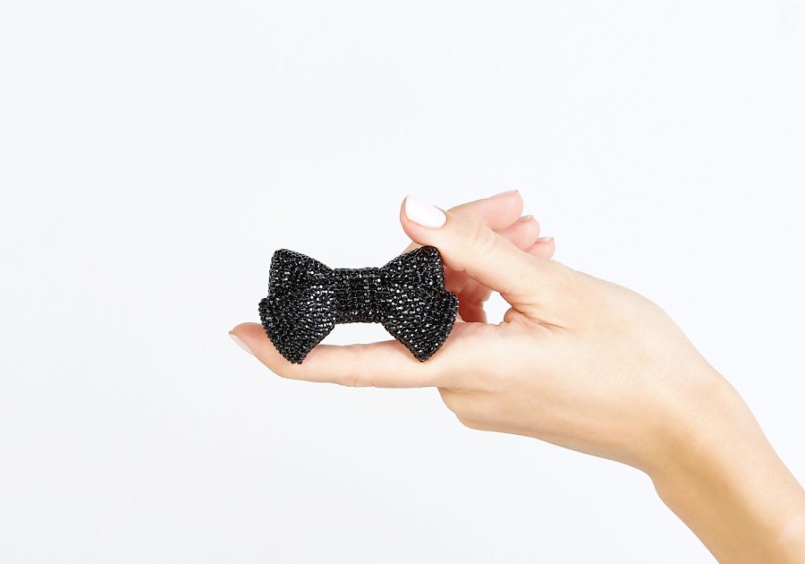 Accessories Judith Leiber | Bow Pillbox Black