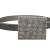 Accessories Judith Leiber | Mini Wallet Belt Gray