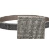 Accessories Judith Leiber | Mini Wallet Belt Gray