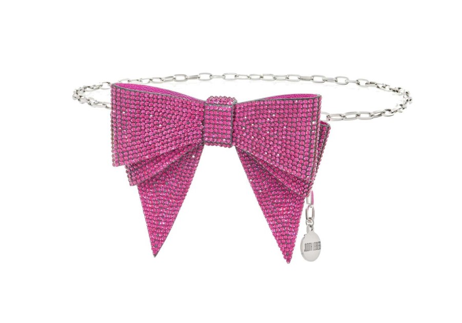 Accessories Judith Leiber | Soft Bow Belt Fuchsia