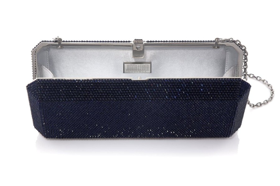 Handbags Judith Leiber | Classic Slim Rectangle Navy