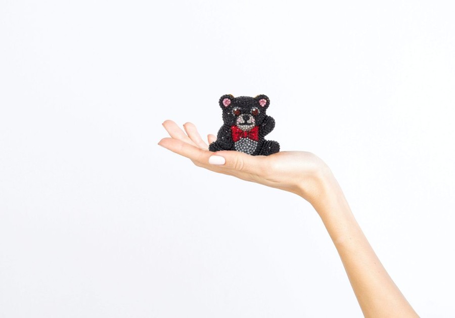 Accessories Judith Leiber | Teddy Bear Pillbox Black