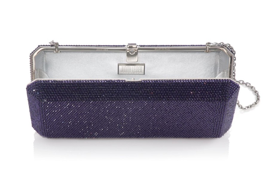 Handbags Judith Leiber | Classic Slim Rectangle Purple