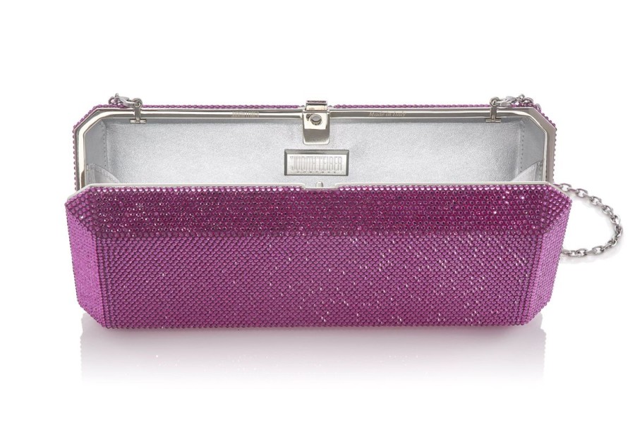 Handbags Judith Leiber | Classic Slim Rectangle Fuchsia