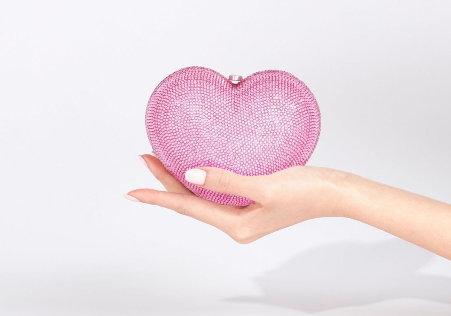 Handbags Judith Leiber | L'Amour Petit Coeur Pink